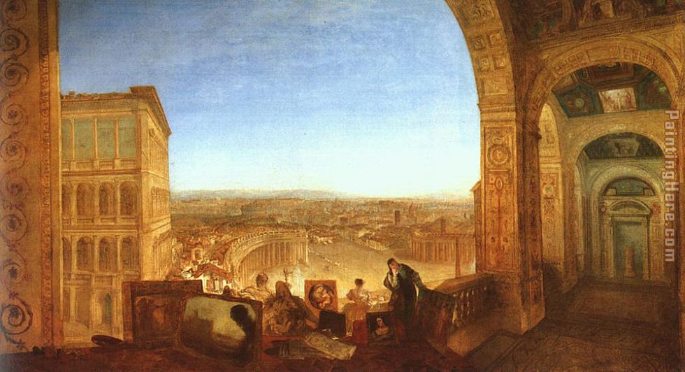 Rome from the Vatican painting - Joseph Mallord William Turner Rome from the Vatican art painting